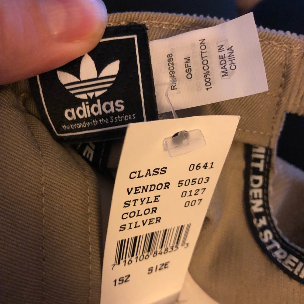 Adidas Originals corduroy strapback dad hat NWT - Picture 6 of 6
